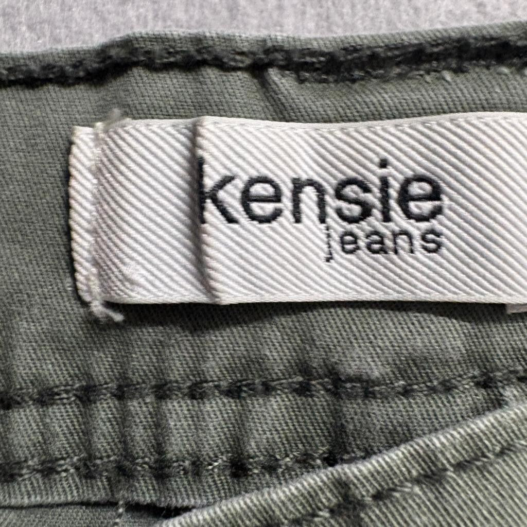 Kensie Jeans The Ella High Rise Straight Cargo Pants Womens Size 8/29 Green