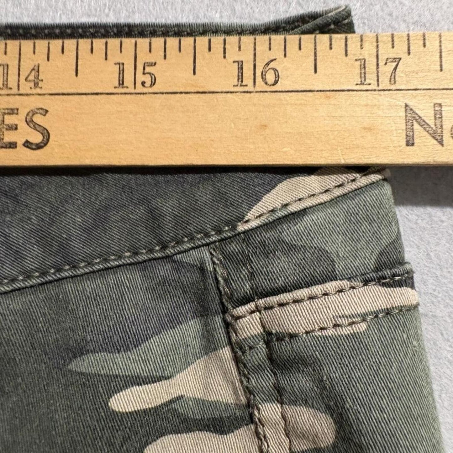 Kensie Jeans Womens 10/30 Camouflage Skinny Stretch Camo Pants Green