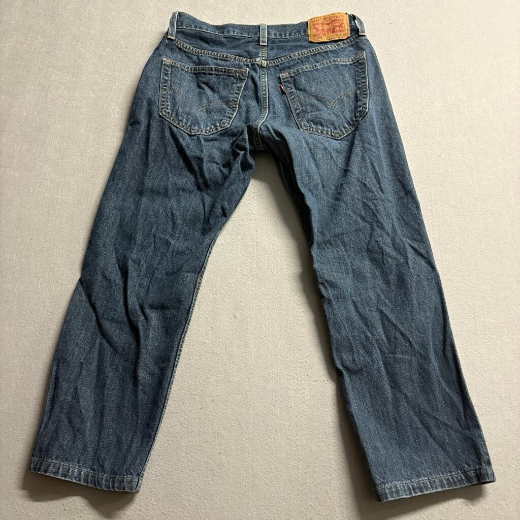 Levis 559 Relaxed Straight Jeans Mens 31x32 Blue Denim Pants