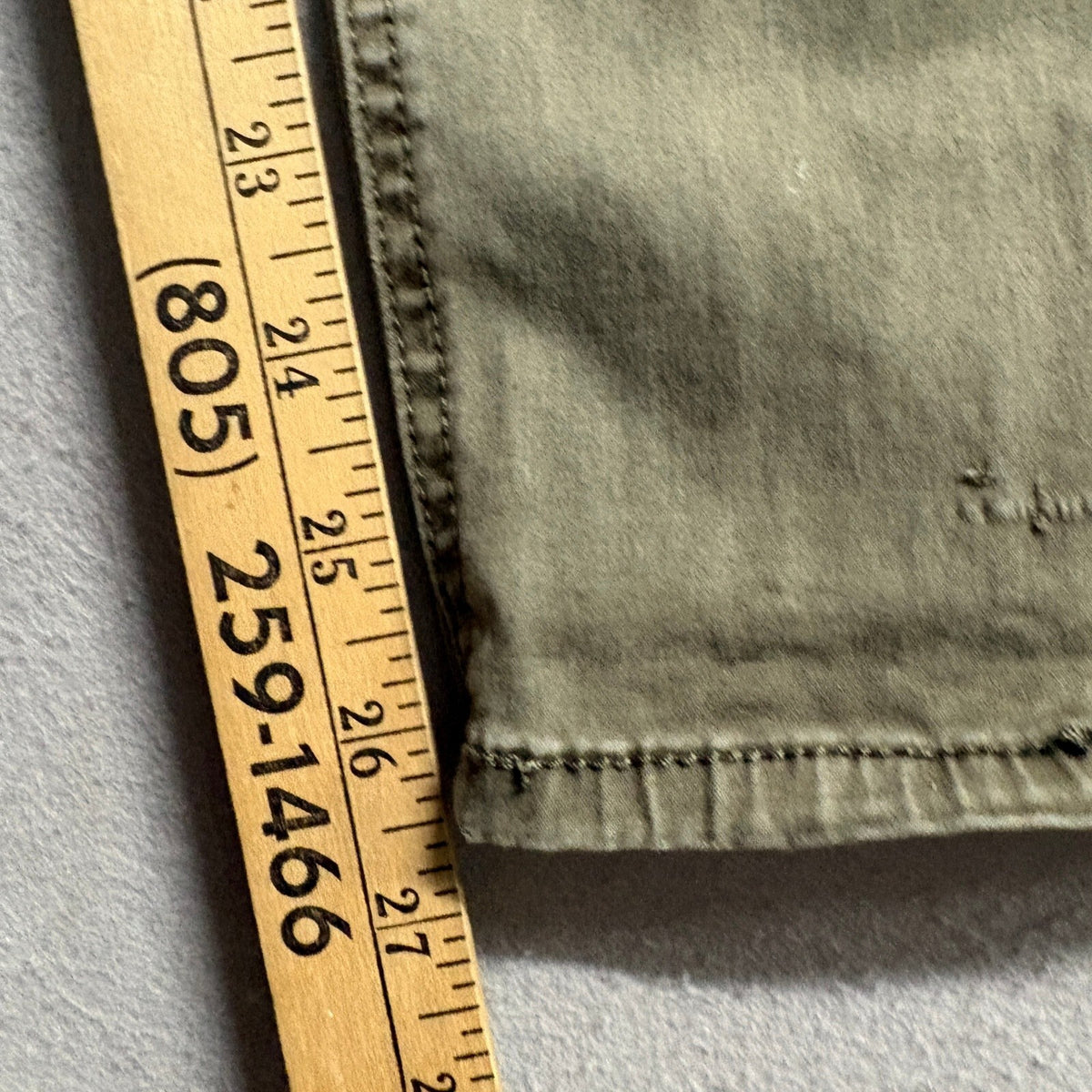 Mossimo Denim High Rise Jegging Cargo Pants Womens 14/32 Olive Green Stretch