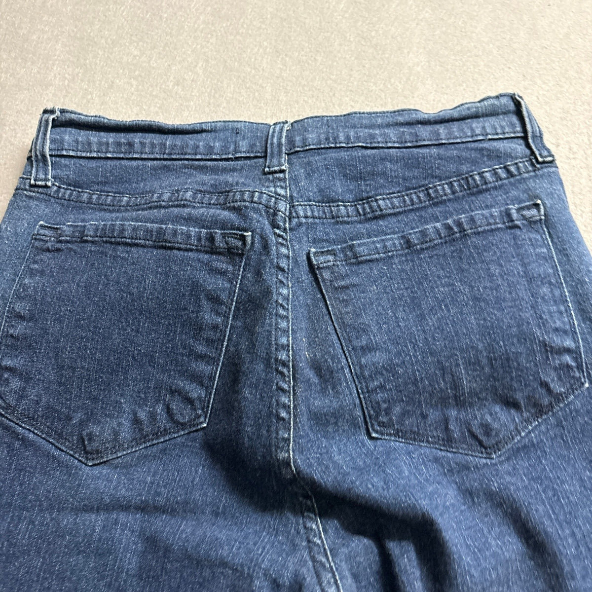 NYDJ Not Your Daughter's Jeans Womens Size 6 Cuffed Crop Jeans Blue Rhinestone