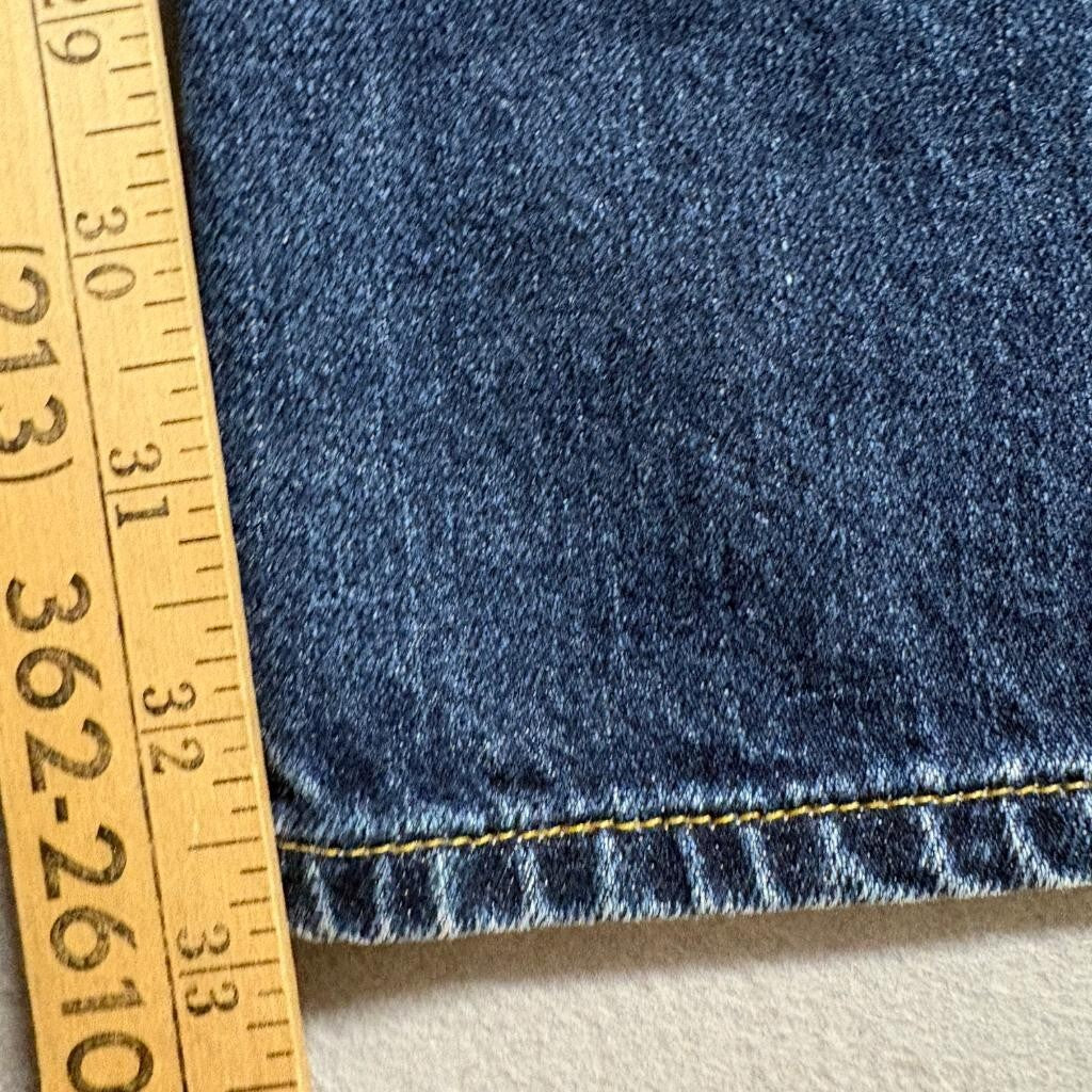 Hollister Classic Straight Jeans Mens 34x34 Blue Denim Distressed Ripped Cotton