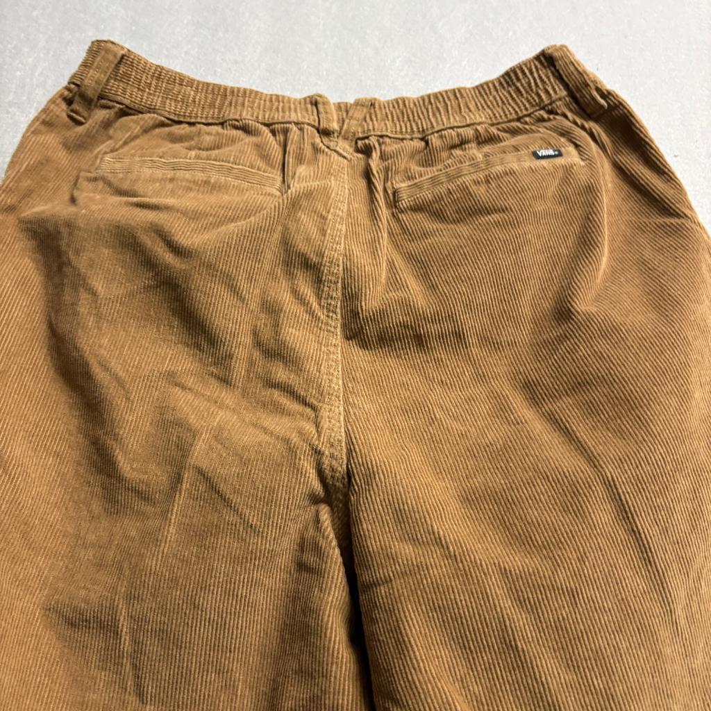 Vans Corduroy Pants Womens 30 Brown Wide Leg Skate Streetwear Cotton