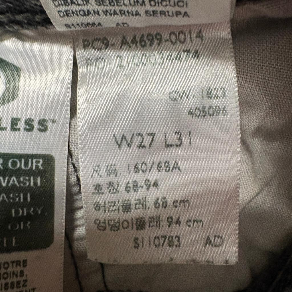 Levis Premium 501 Original Fit Jeans Mens 27x31 Gray Denim Button Fly