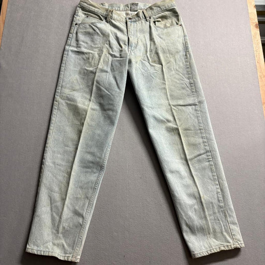 Vintage Brittania Jeans Mens 38x32 Light Wash Denim Straight Leg Made in HK