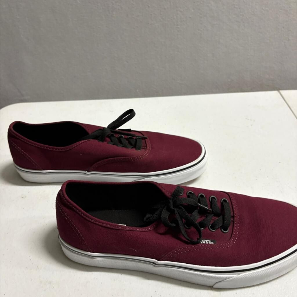 Vans Authentic Port Royale Black Mens Size 11 Sneakers Burgundy VN000QER5U8