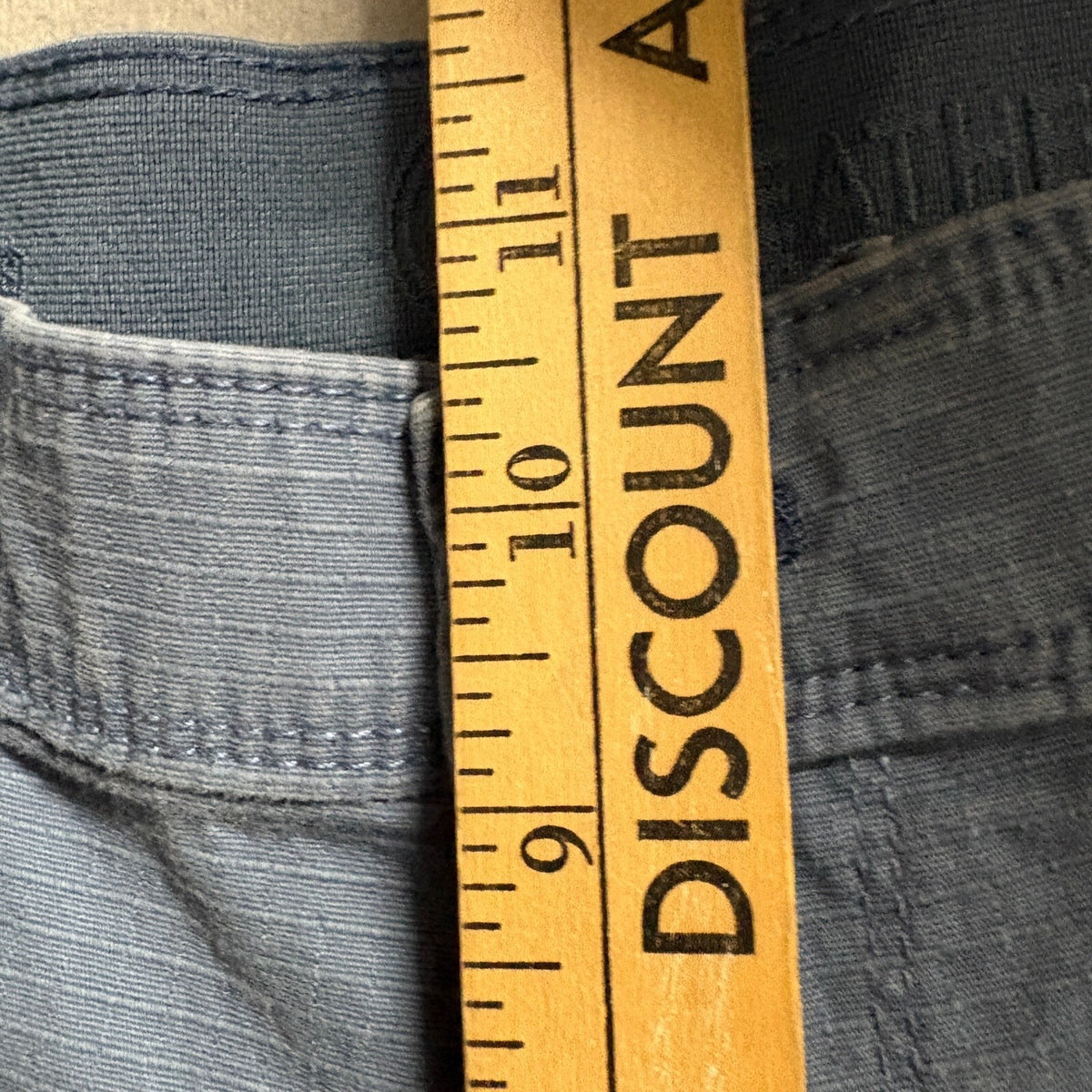 Weatherproof Mens 32 Chino Shorts Blue Stretch Ripstop Comfort Waist Outdoor