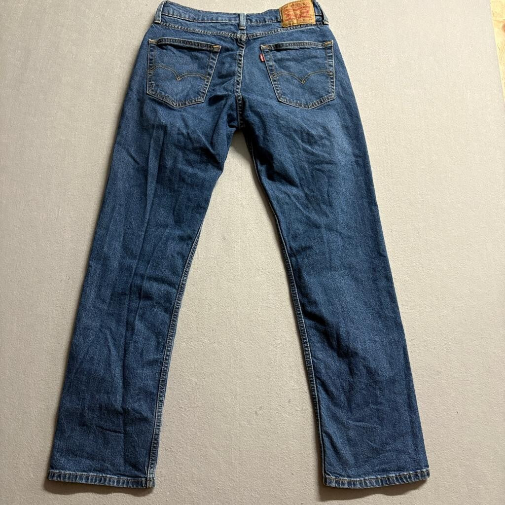 Levi's 514 Straight Fit Jeans Mens 31x32 Blue Denim Stretch Pants
