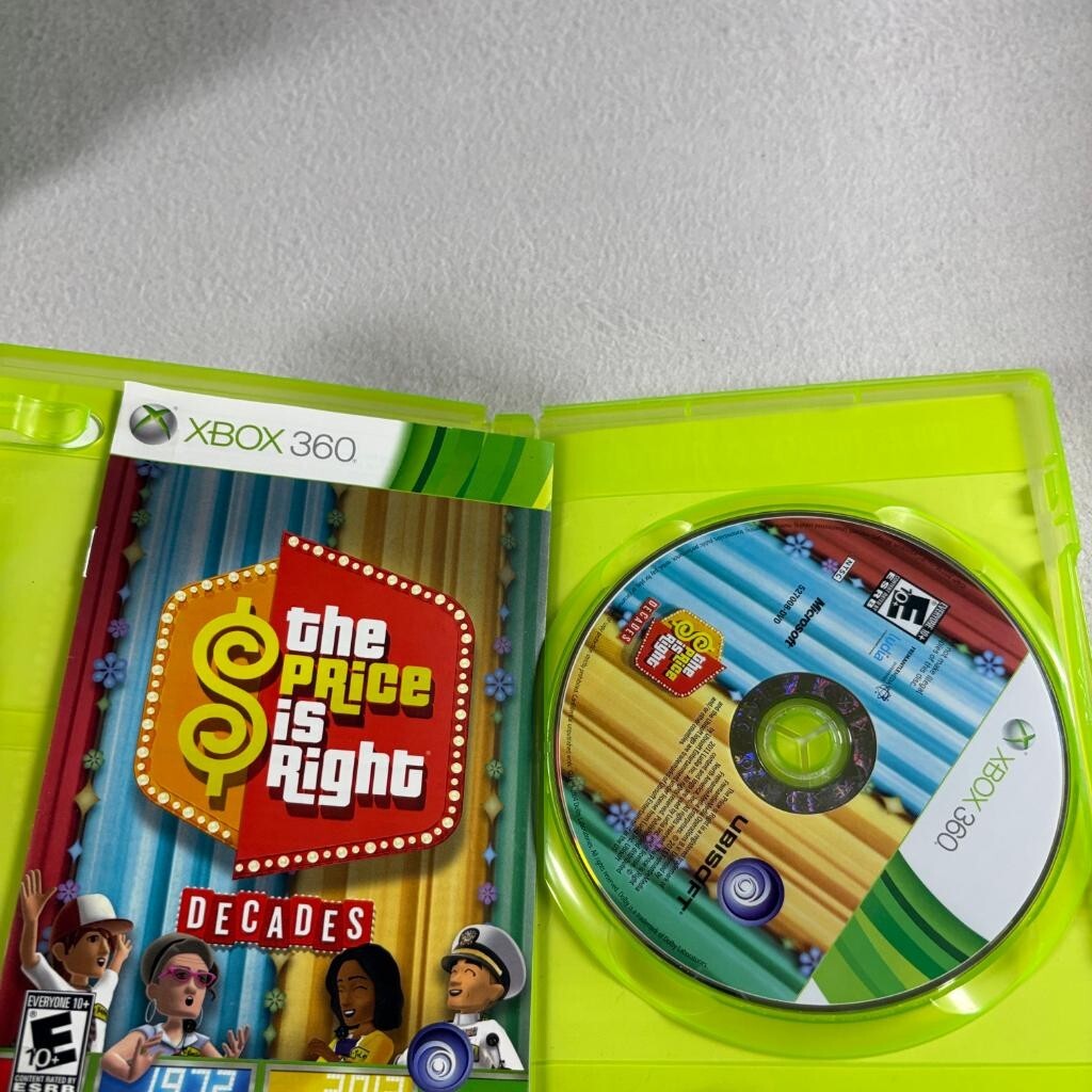The Price is Right Decades Xbox 360 Game Complete CIB with Manual Ubisoft