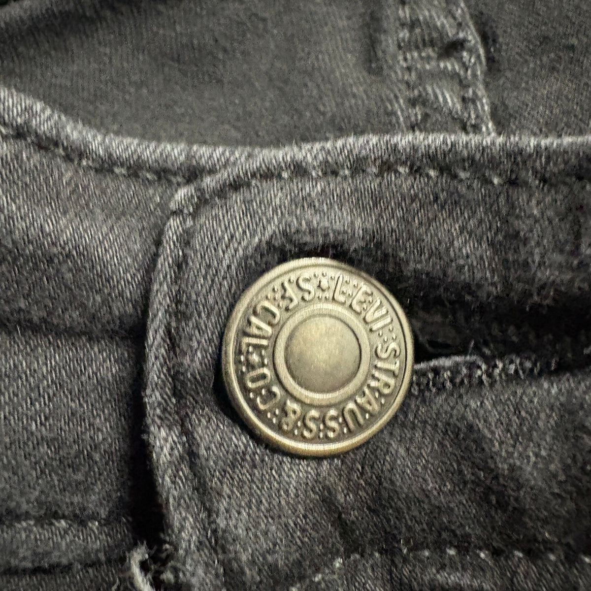 Levi's Classic Skinny Jeans Womens 12M Black Denim Stretch Pants W31 L30