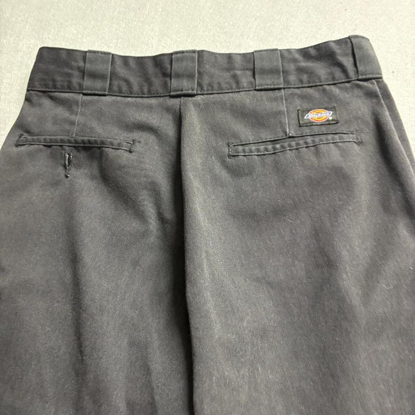 Dickies 874 Original Fit Work Pants Mens 28x26 Black Chino Twill Skate fit 30x27