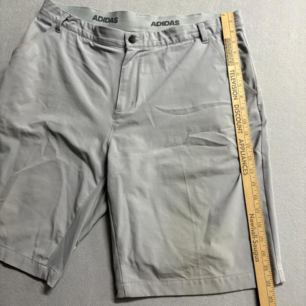 Adidas Golf Shorts Mens 38 Gray Flat Front Stretch Ultimate 365 Athletic