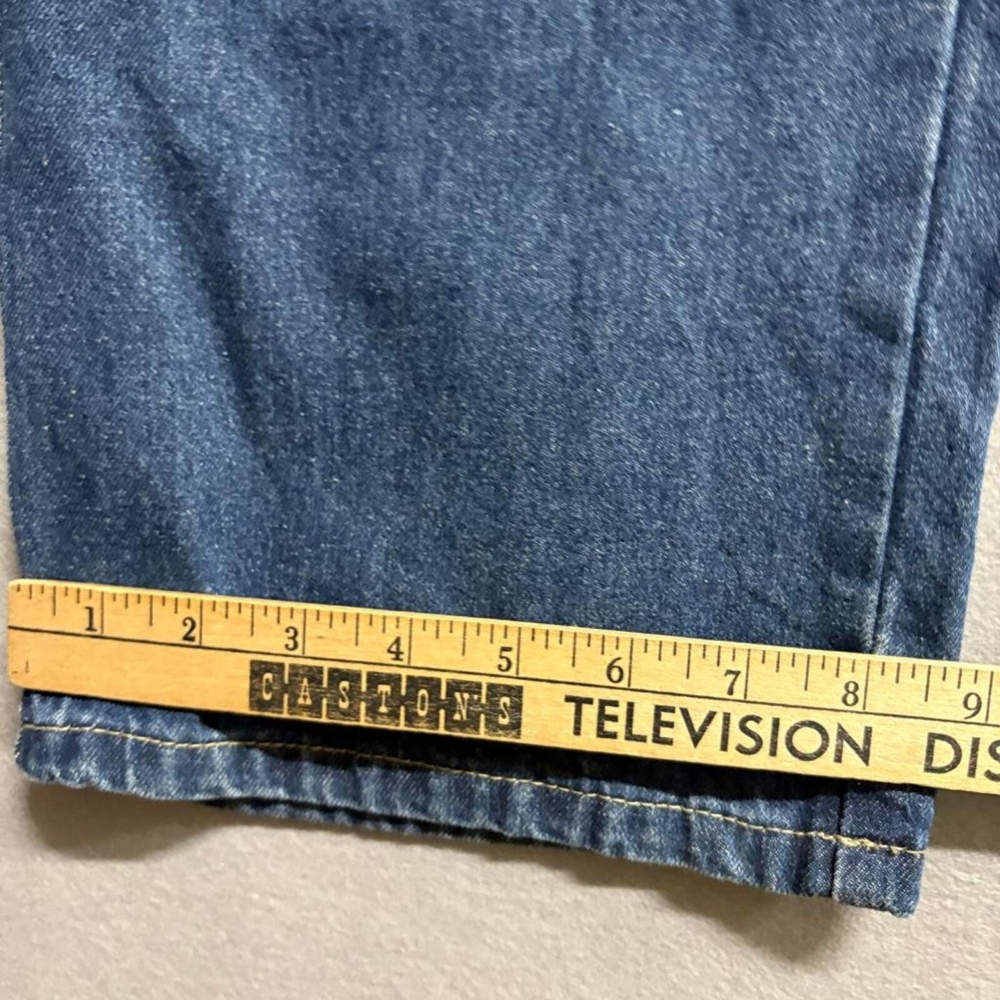 Tapata Cargo Jeans Womens Small 32 Inseam Blue Denim Elastic Waist Utility Pants