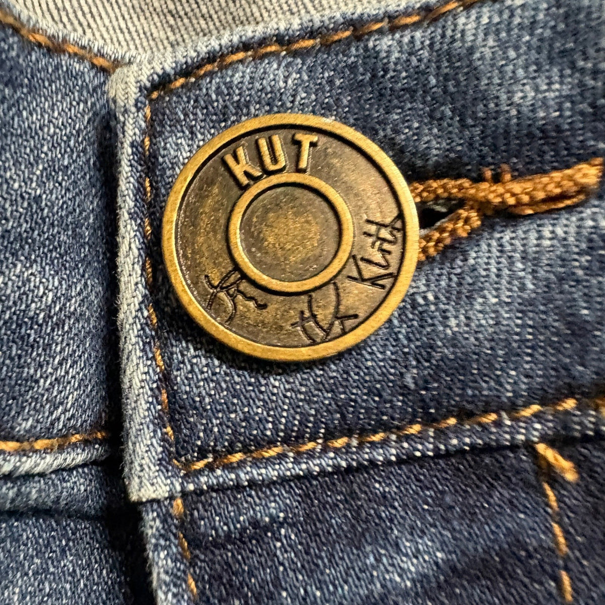 KUT from the Kloth Carrie Boyfriend Jeans Womens Size 12 Medium Wash Stretch