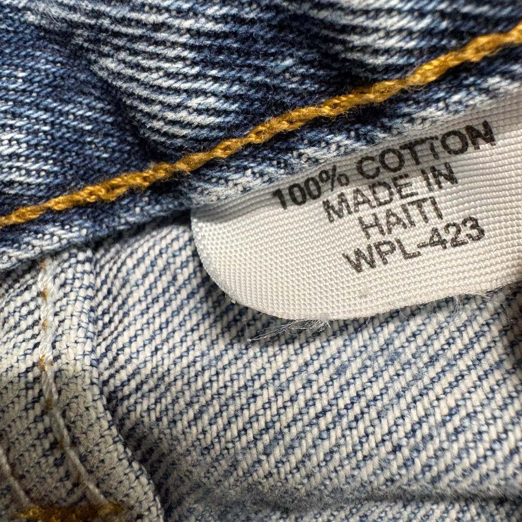 Levi's 501 Original Fit Jeans Mens 30x30 Blue Denim Button Fly Cut Off Hem