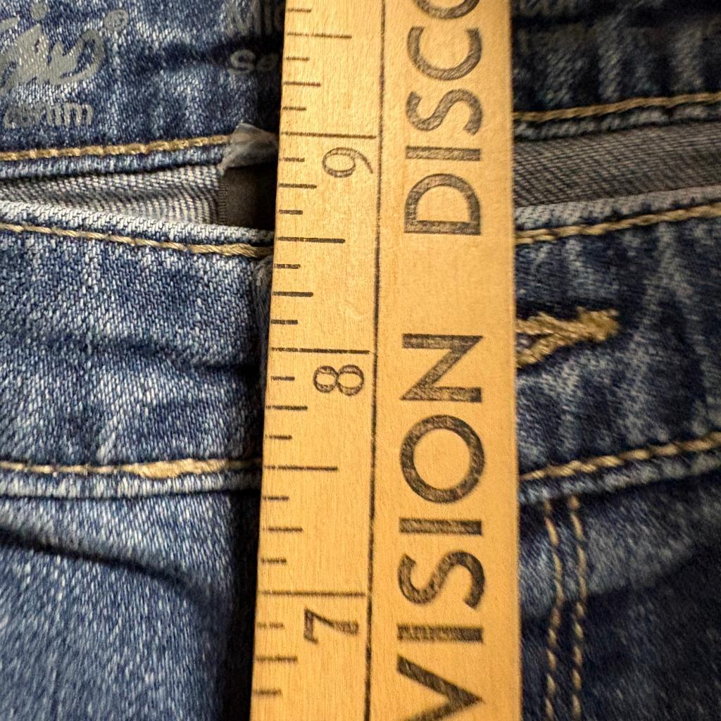 Mossimo Mid Rise Bootcut Jeans Womens Size 8R Blue Denim Stretch