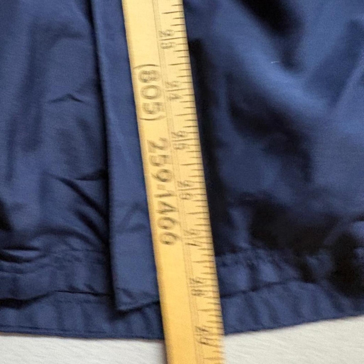 Adidas Windbreaker Jacket Mens XL Navy Blue 3 Stripe Full Zip Mesh Lined