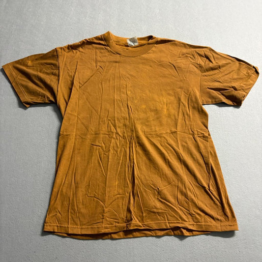 Vintage Hankey Heavyweight Blank T-Shirt Mens XL Brown Single Stitch Made in USA