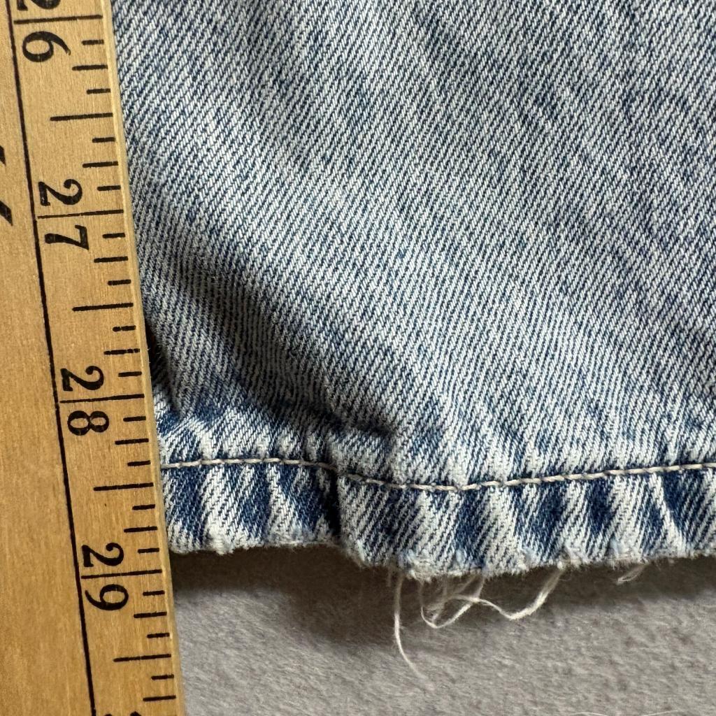 Hollister Low Rise Baggy Jeans Womens 6R W28 Light Wash Distressed Ripped Denim