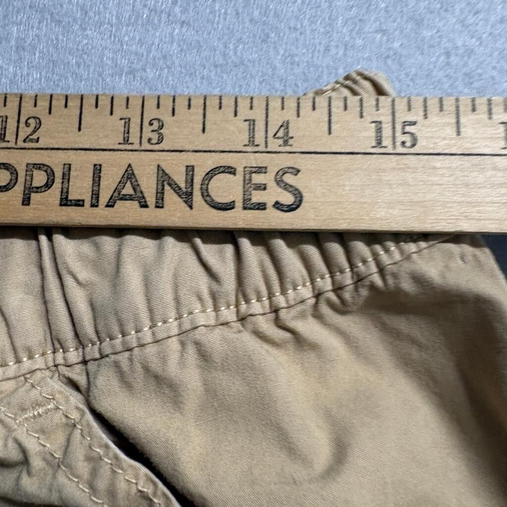 Stan Ray Easy Pants Mens Medium Khaki Tan Cotton Drawstring Elastic Waist