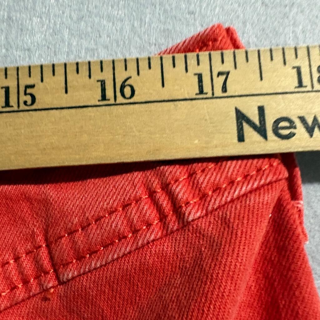 Universal Thread Sailor Wide Leg Jeans Womens 17 Red High Rise Crop Stretch