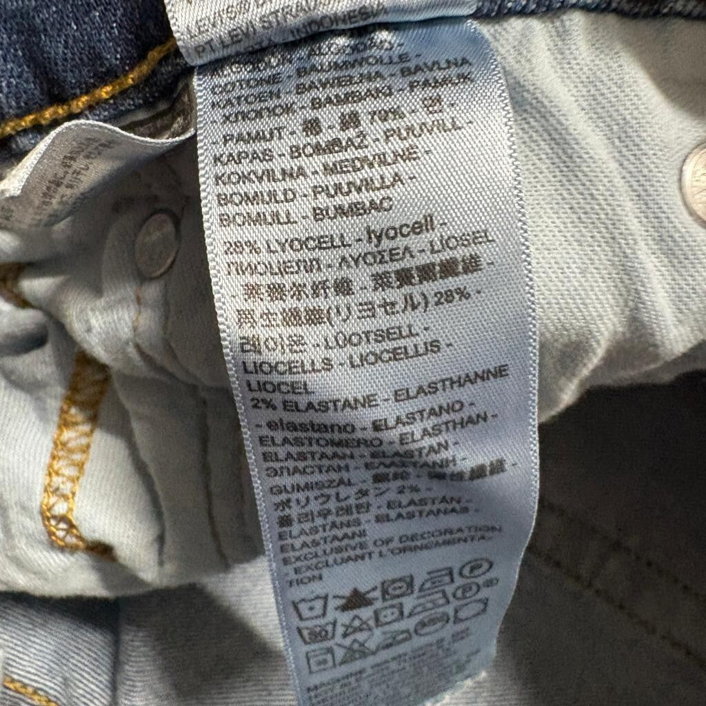 Levi's 514 Straight Fit Jeans Mens 31x32 Blue Denim Stretch Pants