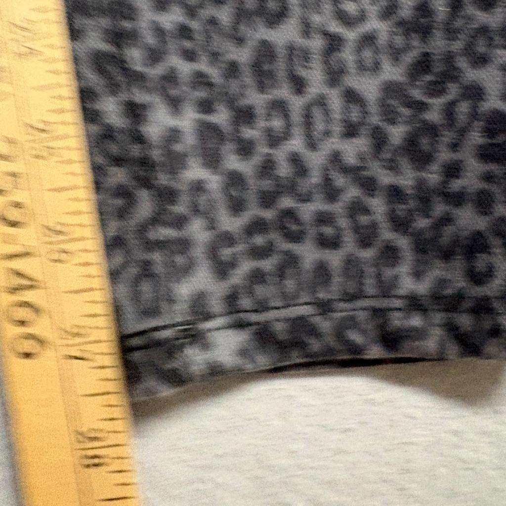 Time and Tru Womens Skinny Jeans Size M 8-10 Gray Leopard Print Stretch Denim
