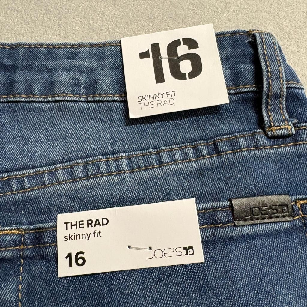 Joe's Jeans The Rad Skinny Fit Girls Size 16 Blue Denim Stretch Jeans NWT