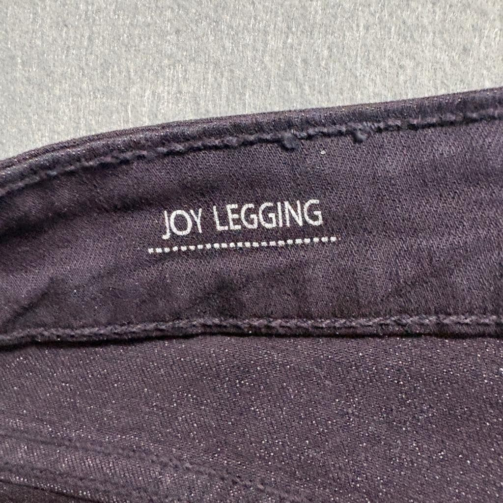 CJ by Cookie Johnson Joy Legging Jeans Womens 34 Dark Purple Plum Stretch Denim