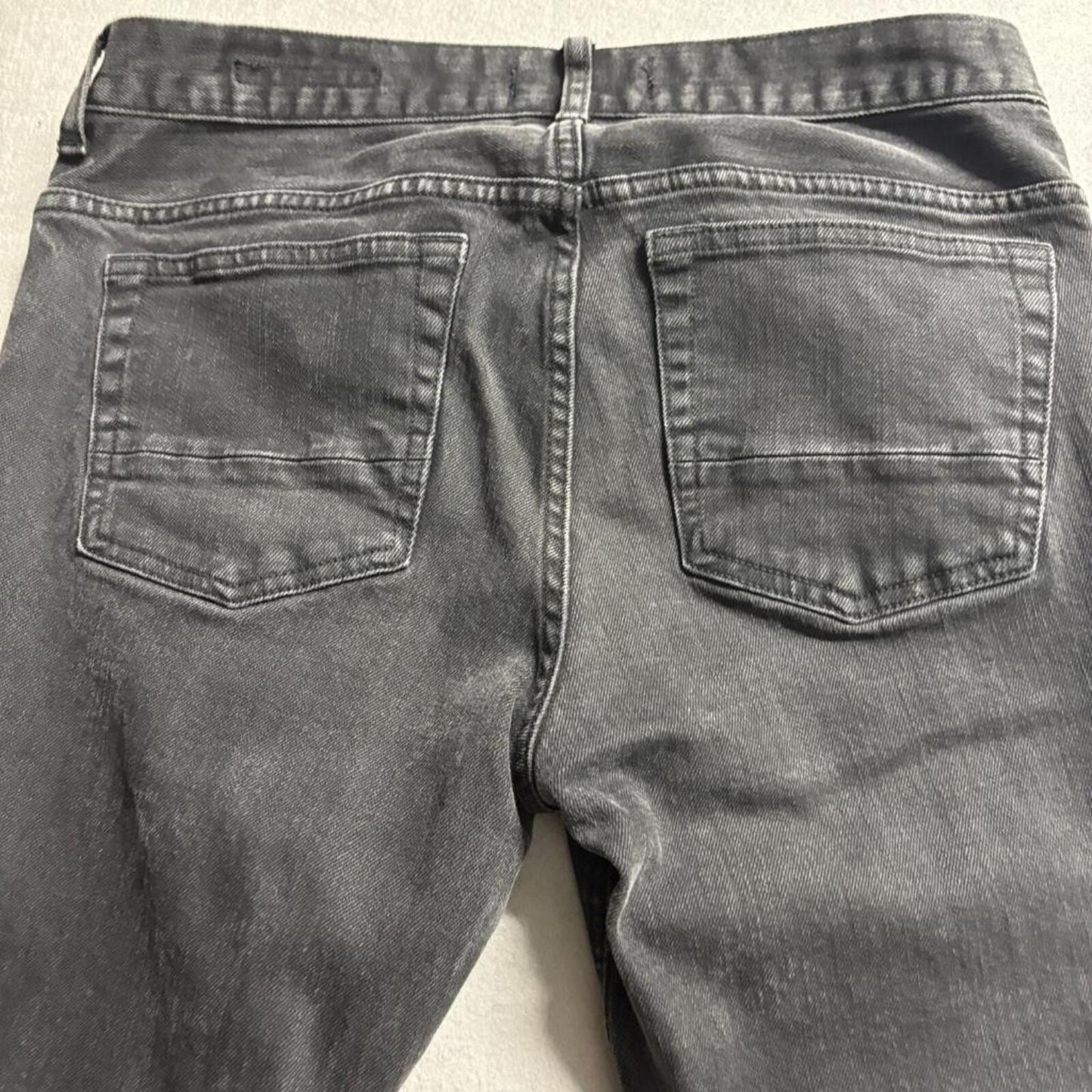 PacSun Stacked Skinny Jeans Mens 31x32 Black Distressed Ripped Moto Denim