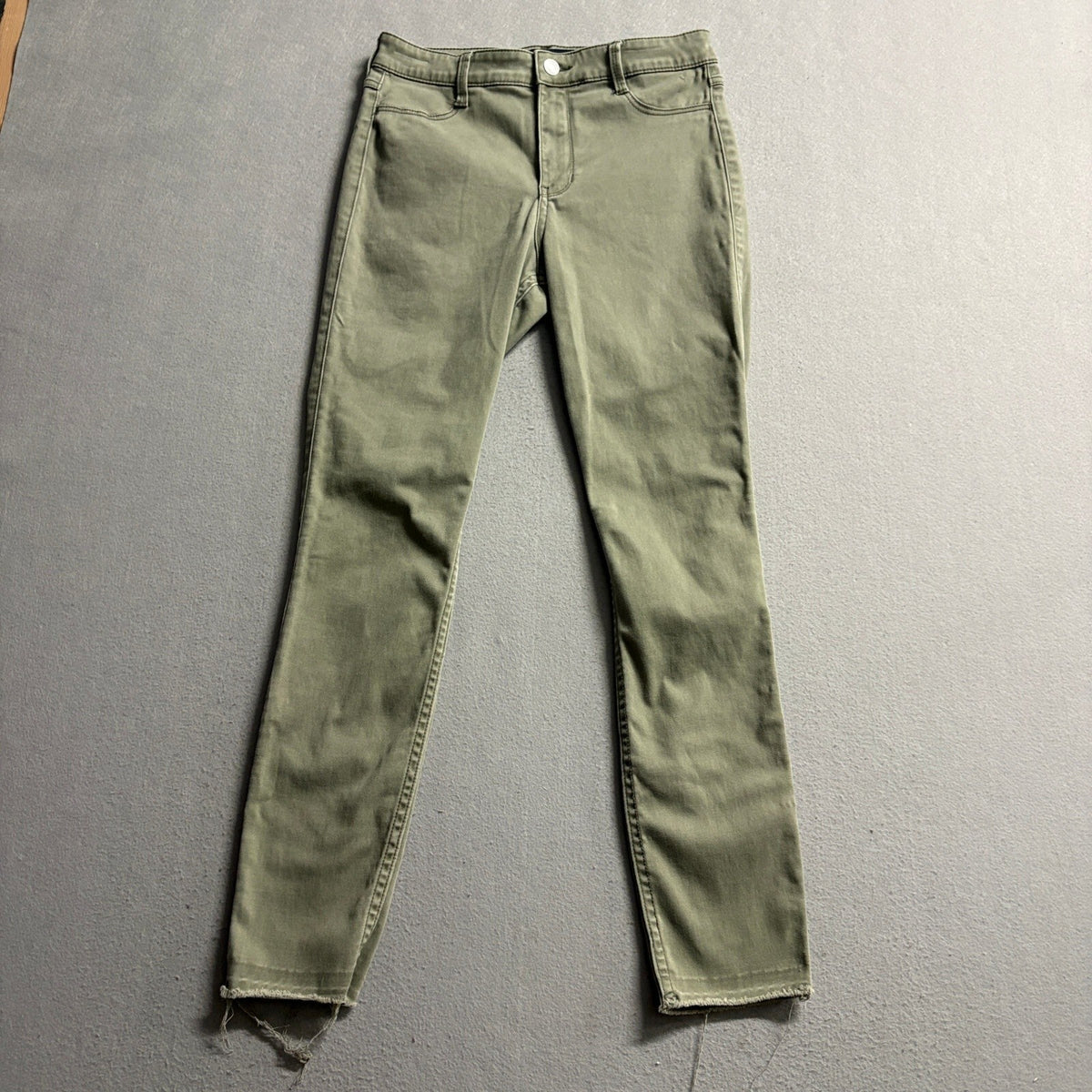 Hollister High Rise Jean Legging Womens 5R 27x28 Olive Green Advanced Stretch