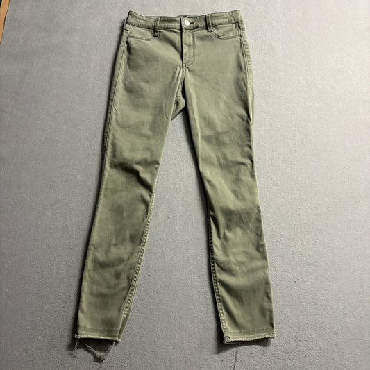 Hollister High Rise Jean Legging Womens 5R 27x28 Olive Green Advanced Stretch