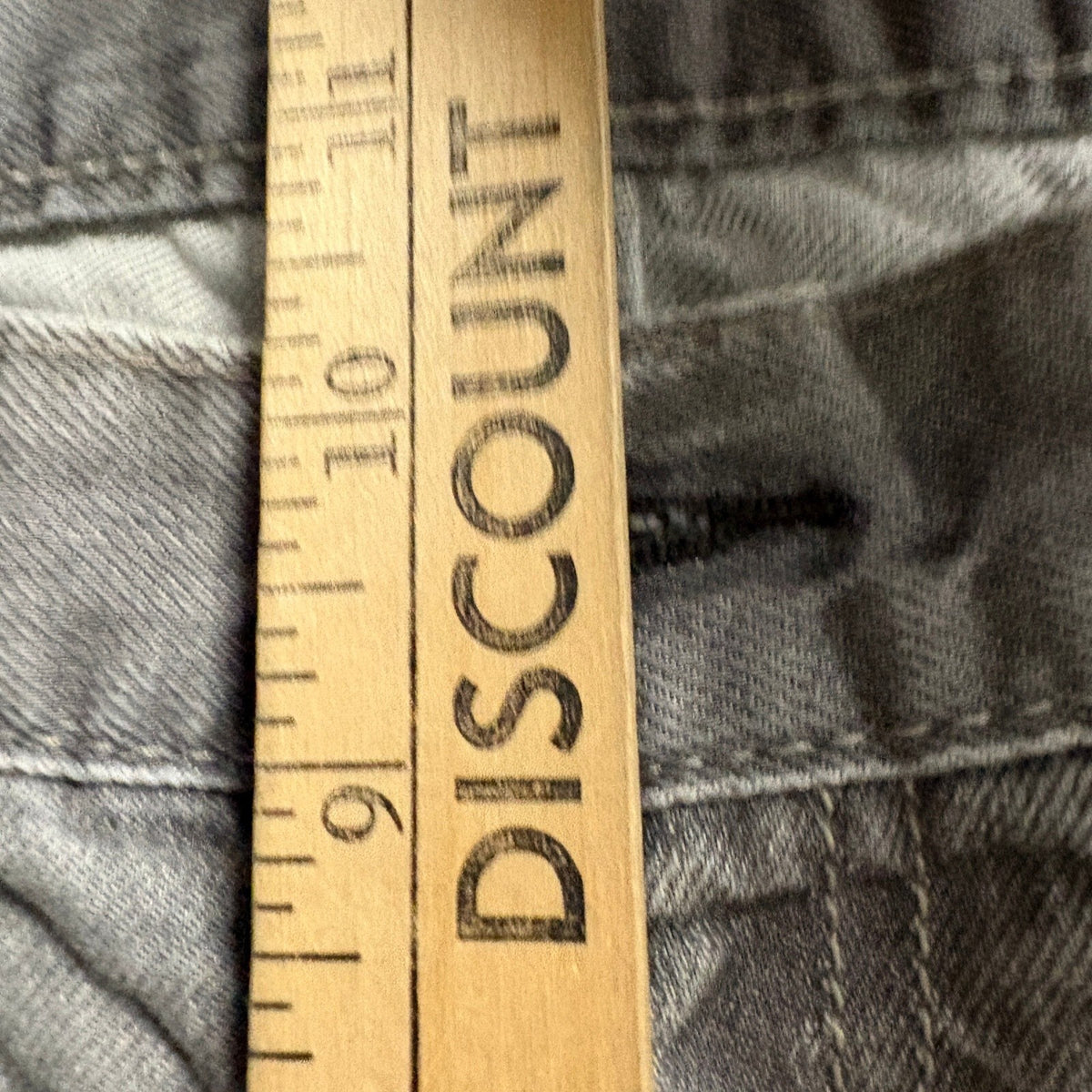 Levi's 569 Loose Straight Jeans Mens 34x34 Gray Denim Pants Actual 34x30.5