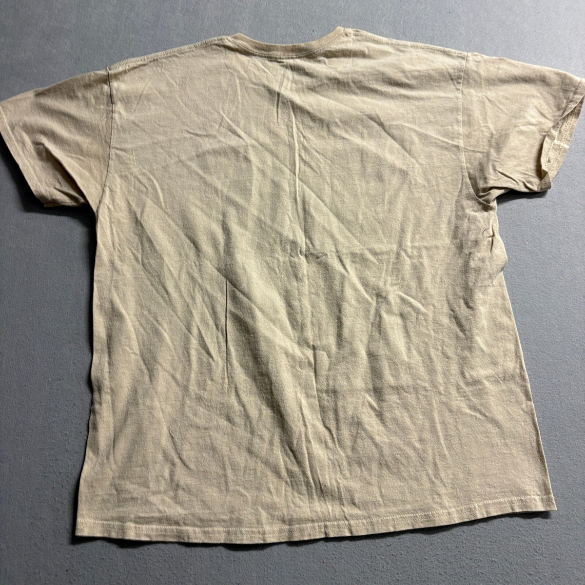 Whitney Houston Graphic T-Shirt Mens XL Tan Cotton Short Sleeve Music Tee