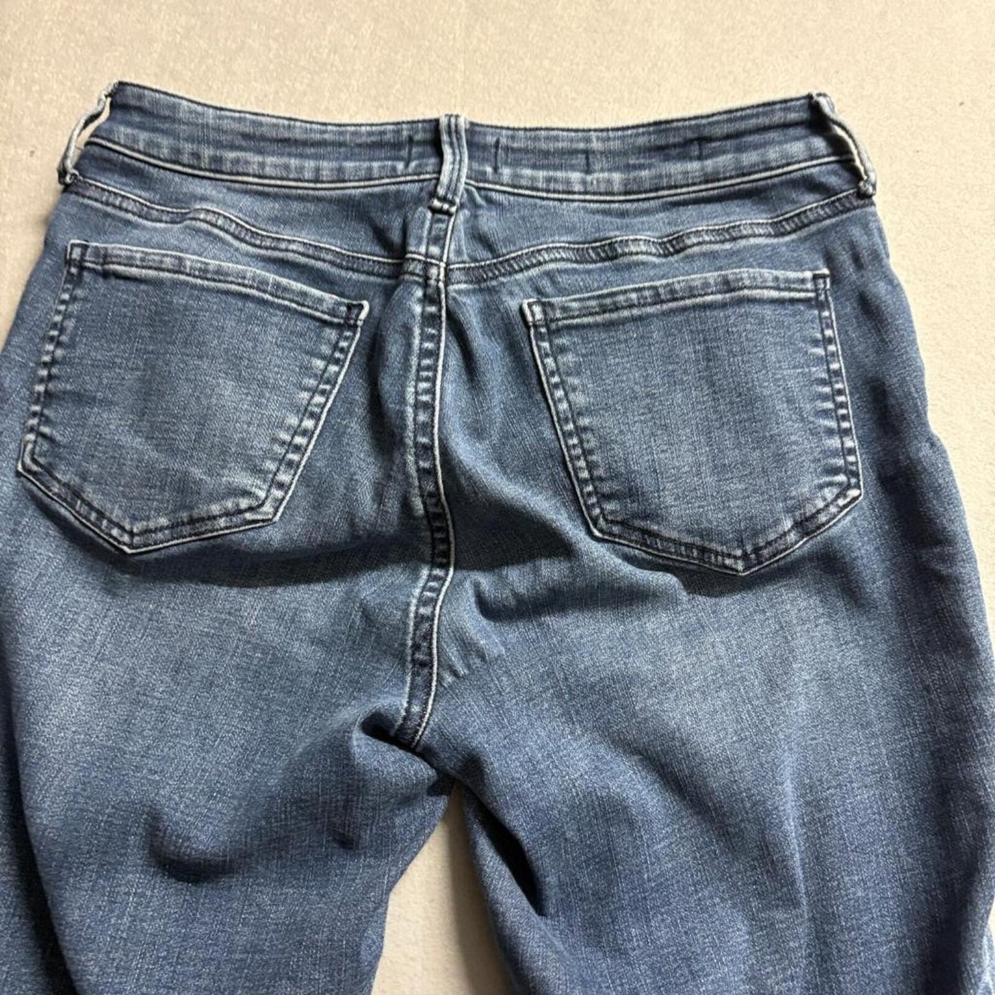 NYDJ Sheri Slim Jeans Womens 6 Blue Denim Lift Tuck Stretch Straight Leg