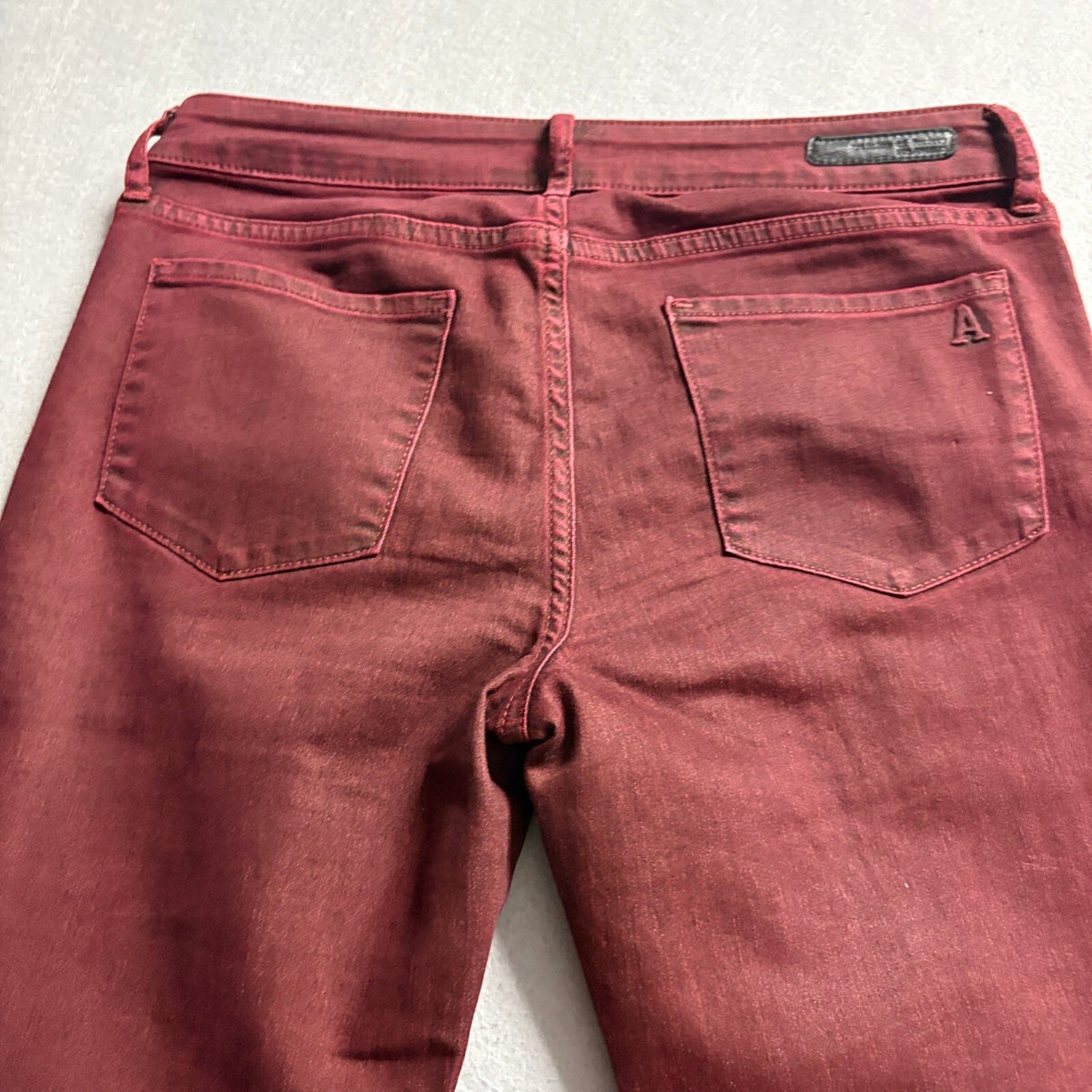 Articles of Society Skinny Jeans Womens 27 Burgundy Red Stretch Denim