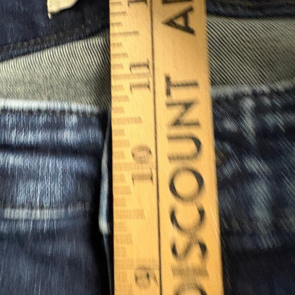 Liverpool Los Angeles Skinny Jeans Womens 14/32 Eco Logical Dark Acid Wash Blue