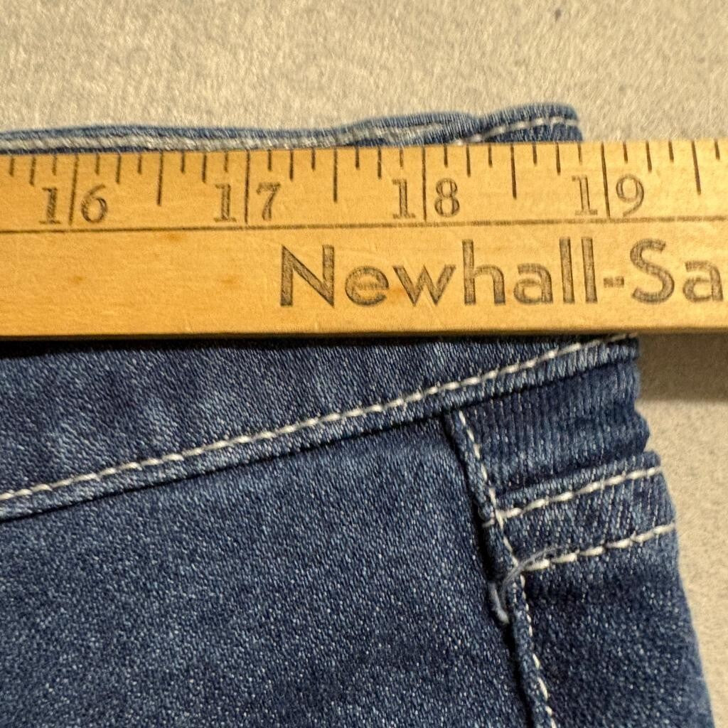 Wild Fable Super High Rise Straight Jeans Womens Size 18 Blue Denim Stretch