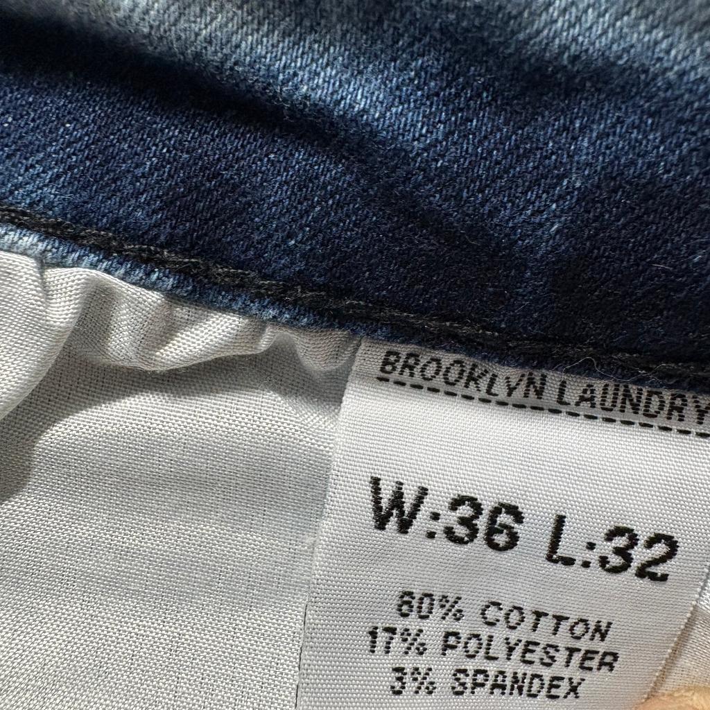 Brooklyn Laundry Jeans Mens 36x32 Light Wash Acid Bleach Distressed Stretch