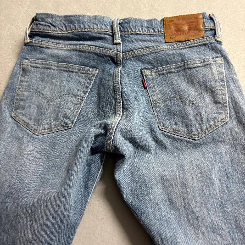 Levis 511 Slim Jeans Mens 31x32 White Oak Cone Denim Blue Stretch Pants