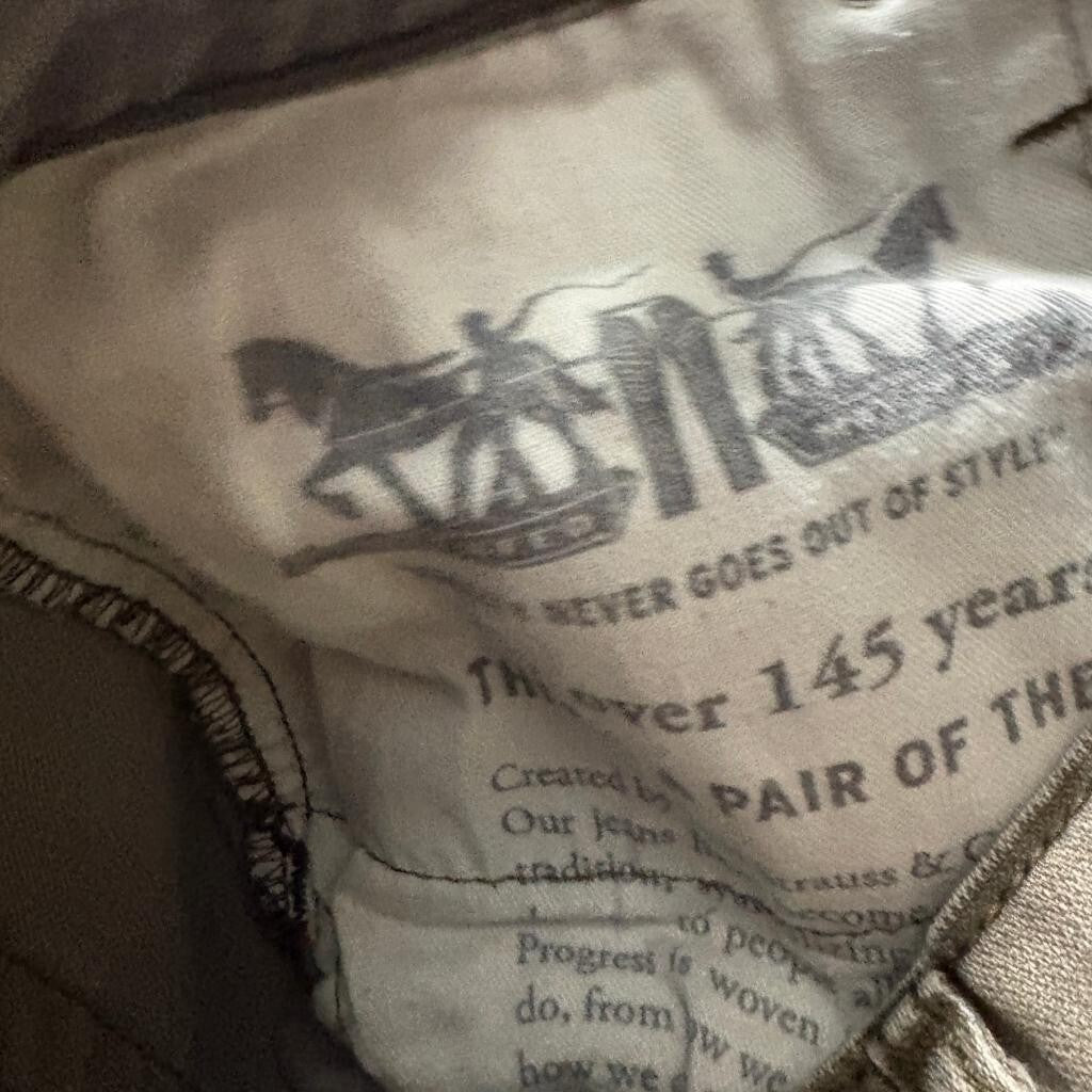 Levi's 511 Slim Jeans Mens 29x32 Olive Green Stretch Denim Pants