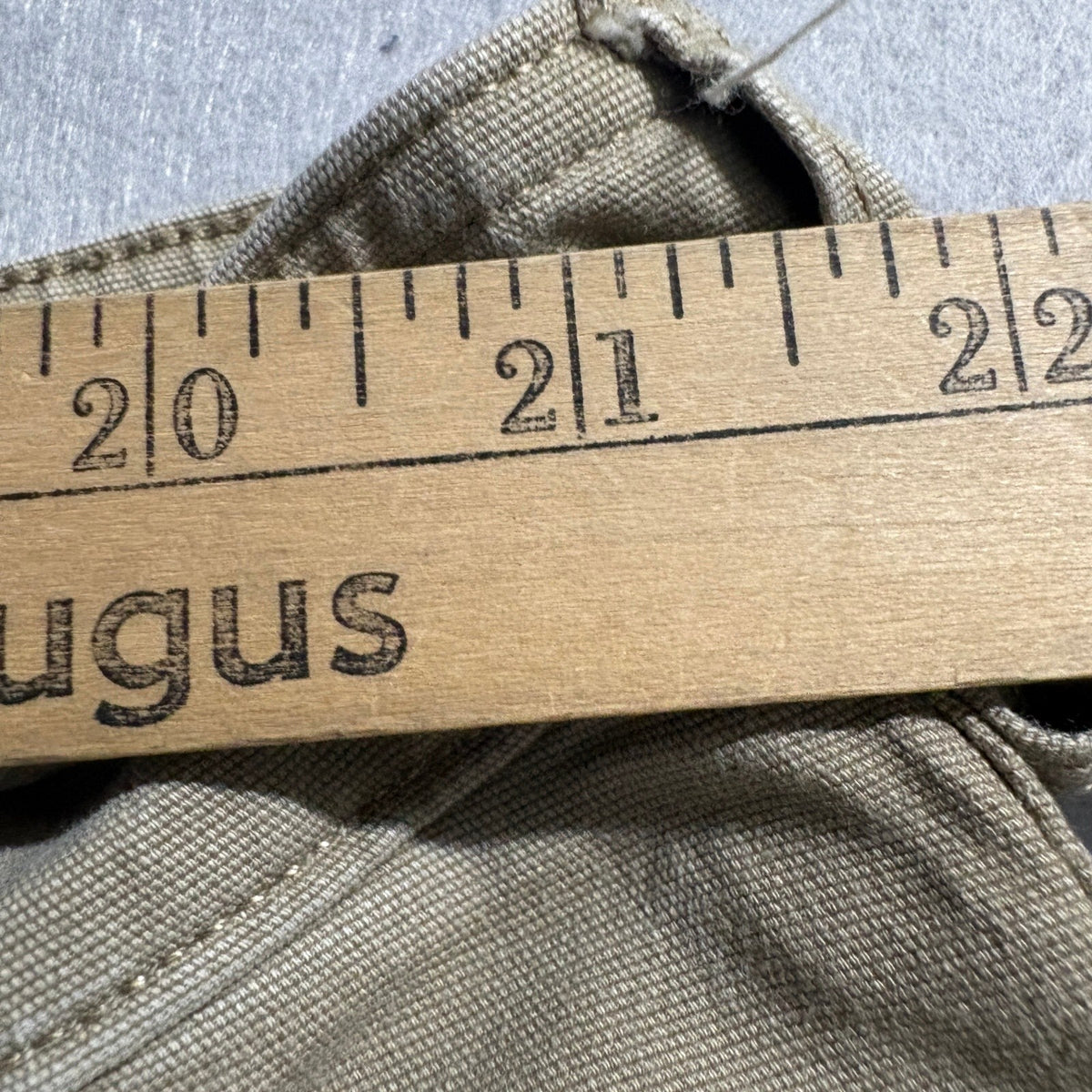 Duluth Trading Co Flex Fire Hose Cargo Pants Mens 42x27 Brown Canvas Workwear