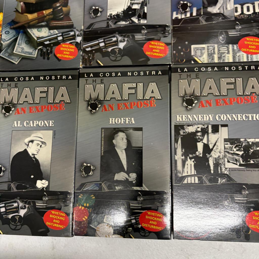 The Mafia An Expose La Cosa Nostra VHS Lot of 10 Gotti Al Capone Hoffa Vegas