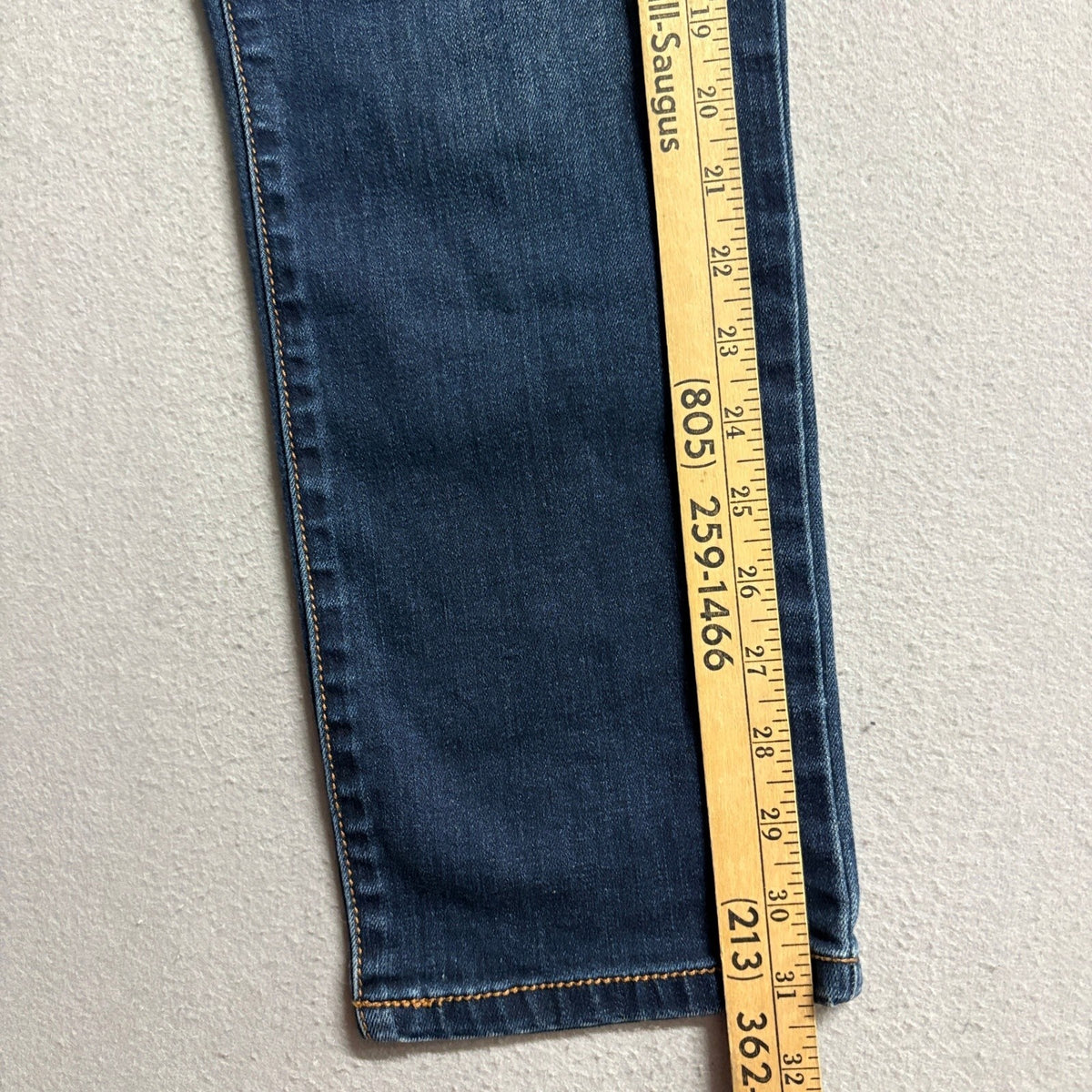 INC International Concepts Jeans Women 4 Blue Skinny Leg Crop Ankle Stretch