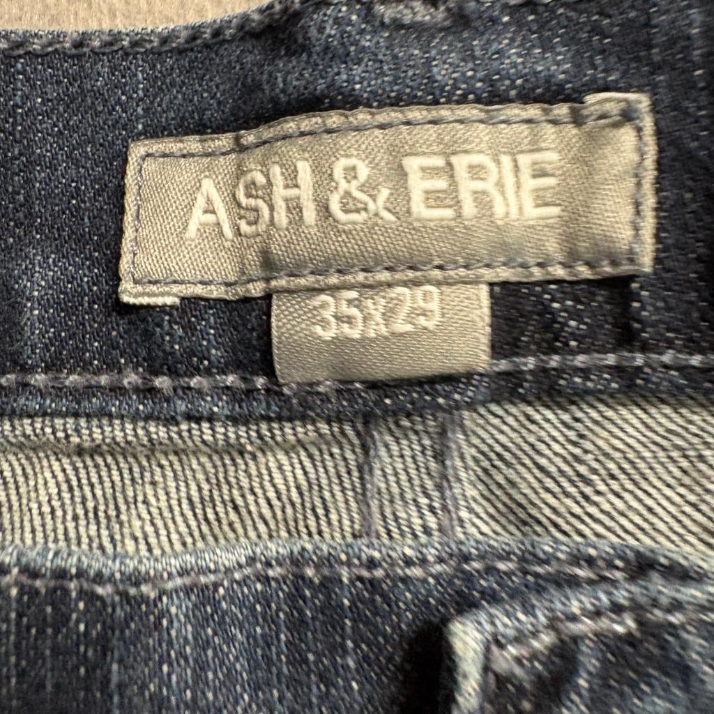 Ash & Erie Mens Jeans 35x29 Dark Wash Stretch Denim Made in USA