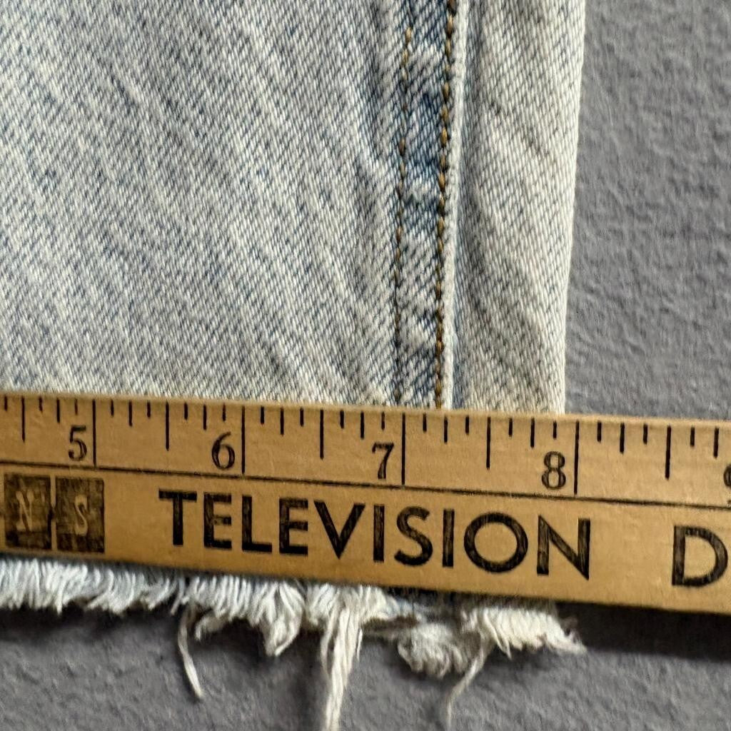 PacSun 90s Boyfriend Jeans Womens Size 22 Light Wash Raw Hem 100% Cotton