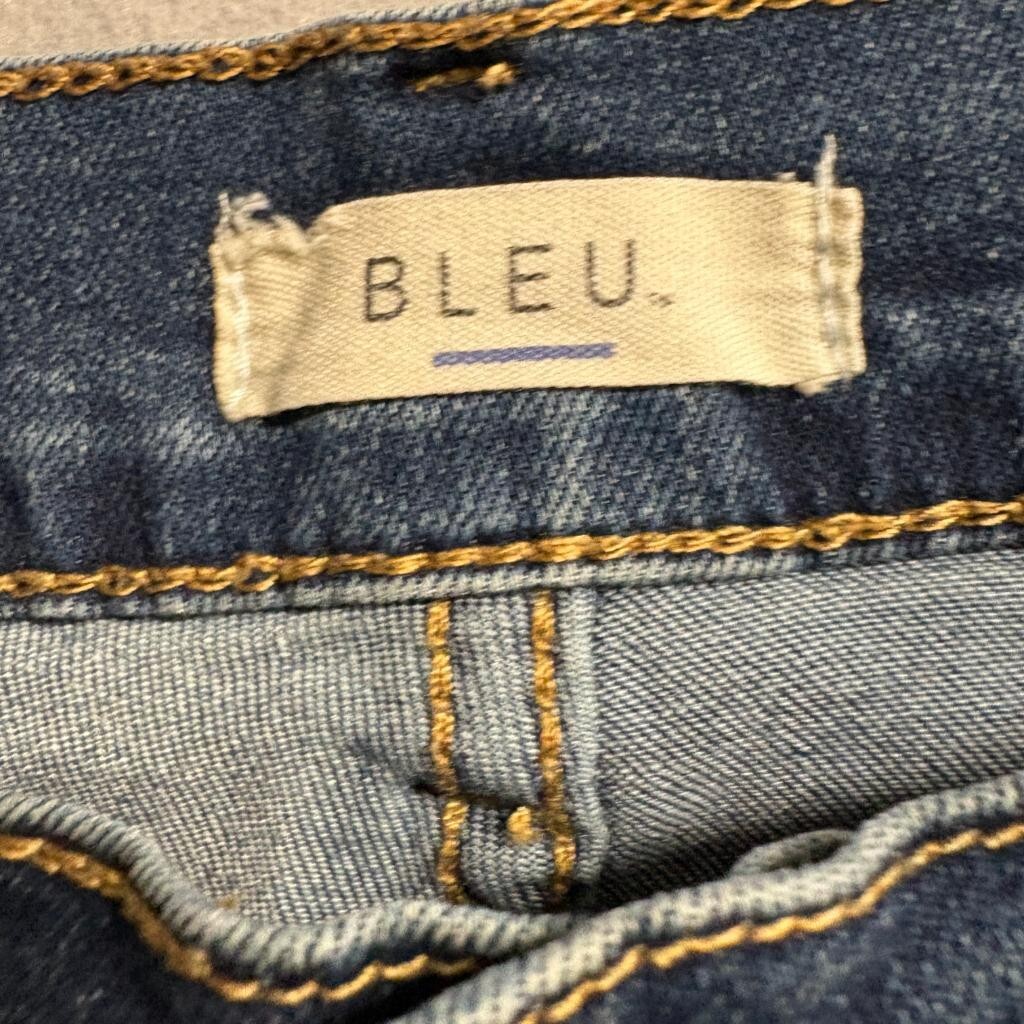Bleu Women's High Rise Skinny Jeans Blue Denim Stretch Size 14