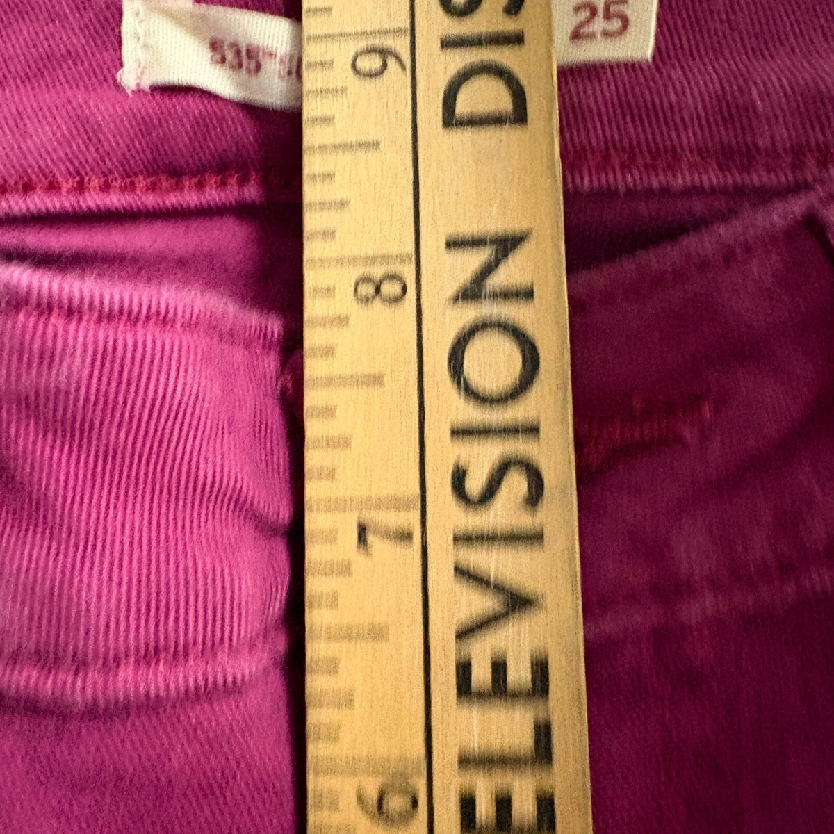 Levi's 535 Super Skinny Jeans Womens Size 25 Purple Magenta Stretch Denim Pants
