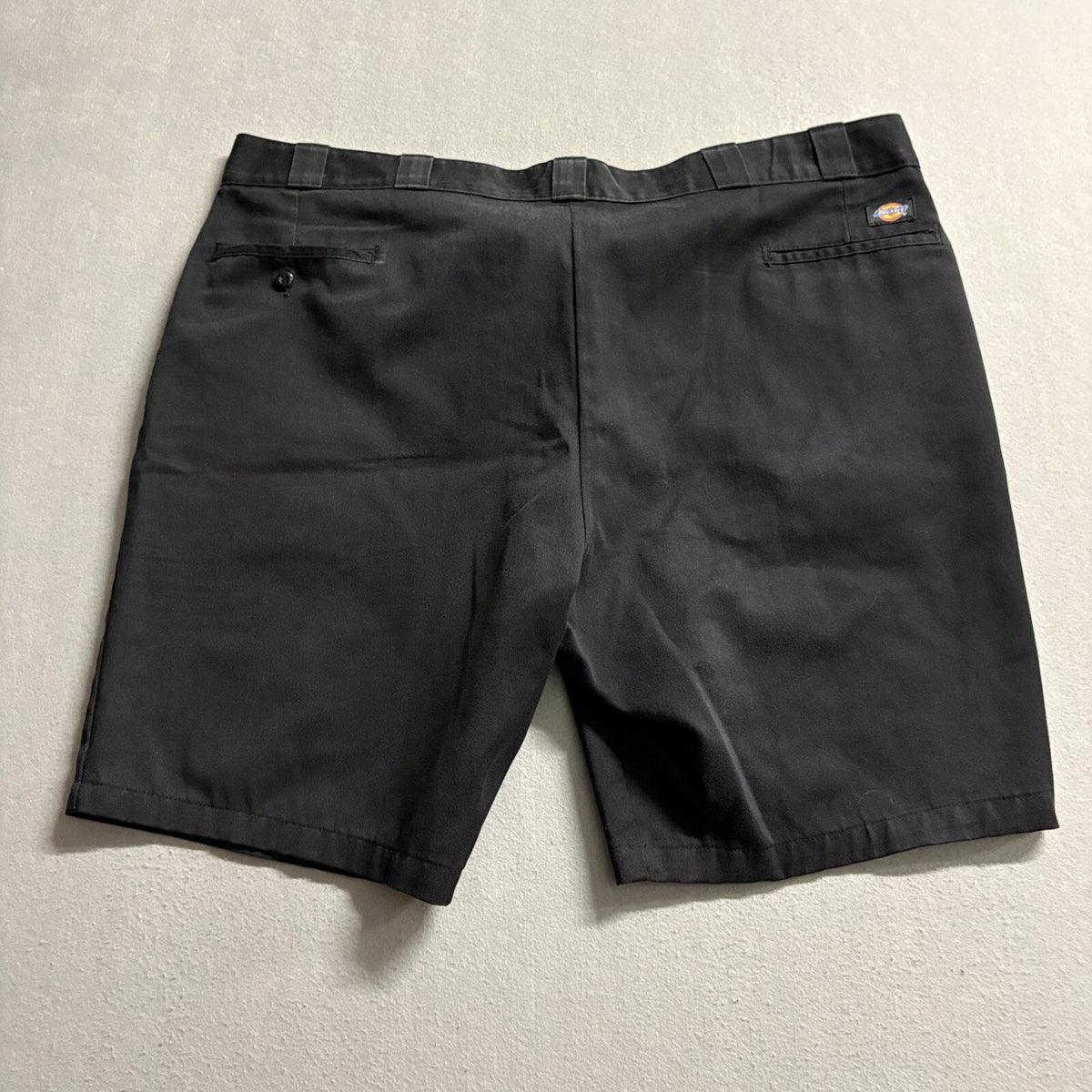 Dickies 874 Work Shorts Mens 48 Black Heavyweight Twill Canvas Cut Off Chino