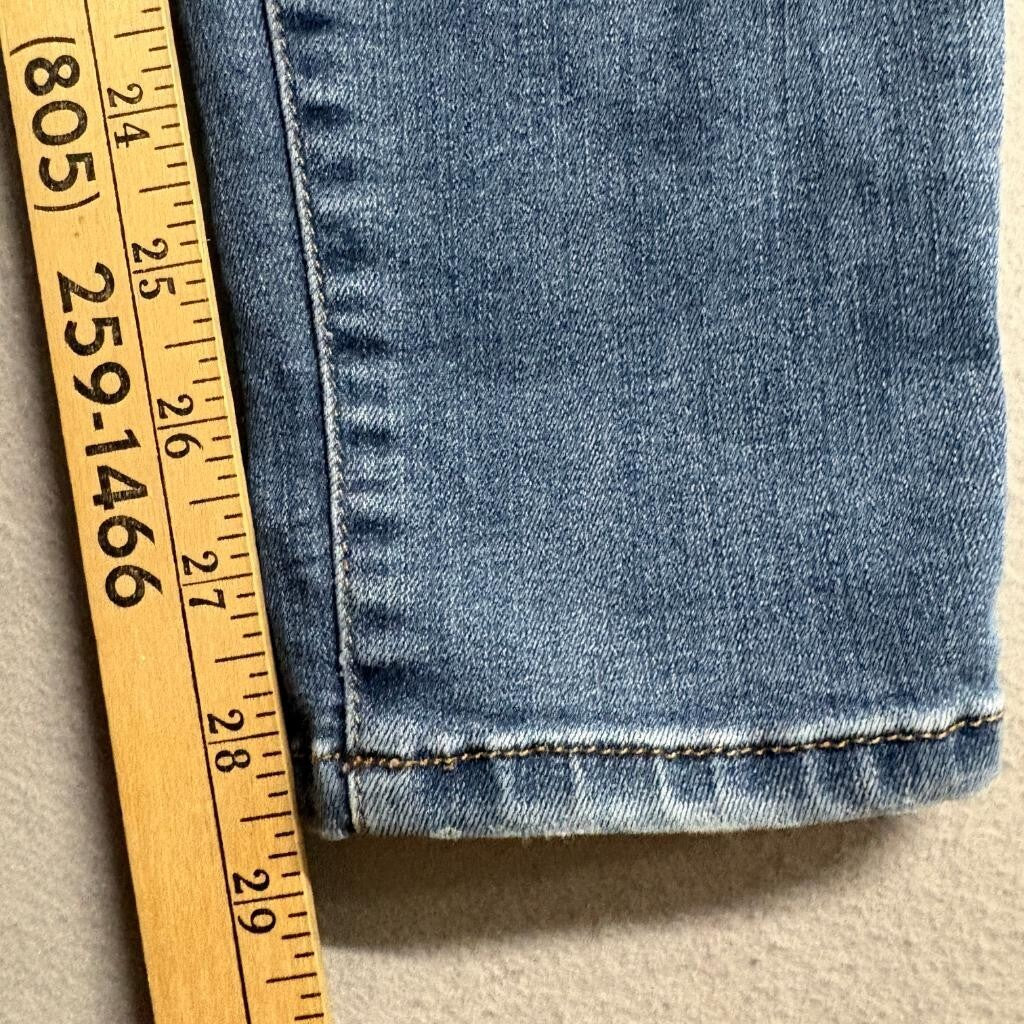 William Rast Sculpted Highrise Skinny Jeans Womens 29 Blue Denim Stretch
